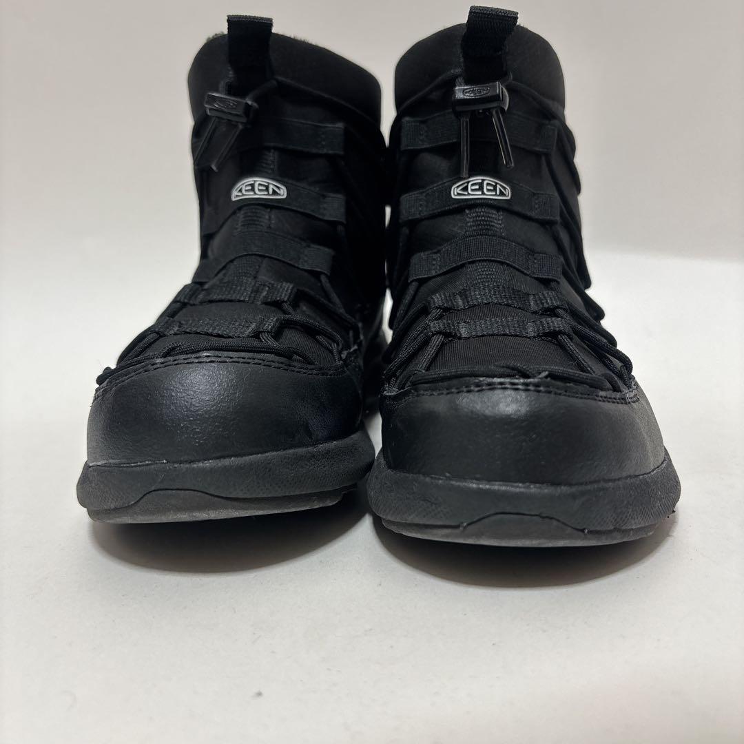 【極美品】KEEN ユニーク スニーク チャッカ 2 WP 防水 24.5cm黒