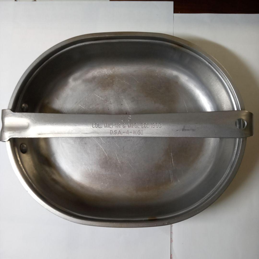 U.S. 1963年製 米軍スキレットパンセットスプーン。フォーク。ナイフ付き