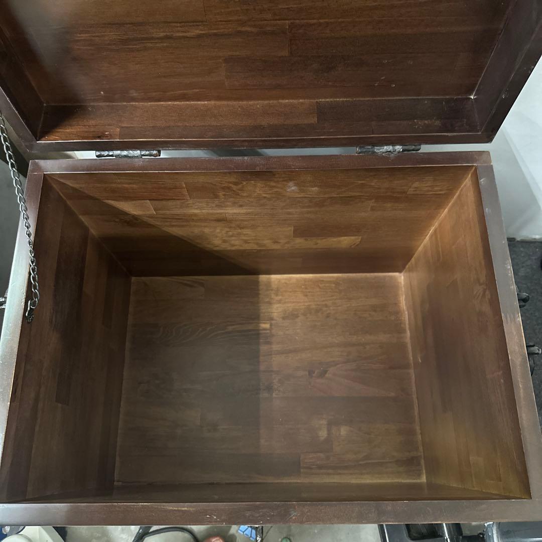 アンティーク風木製収納ボックス