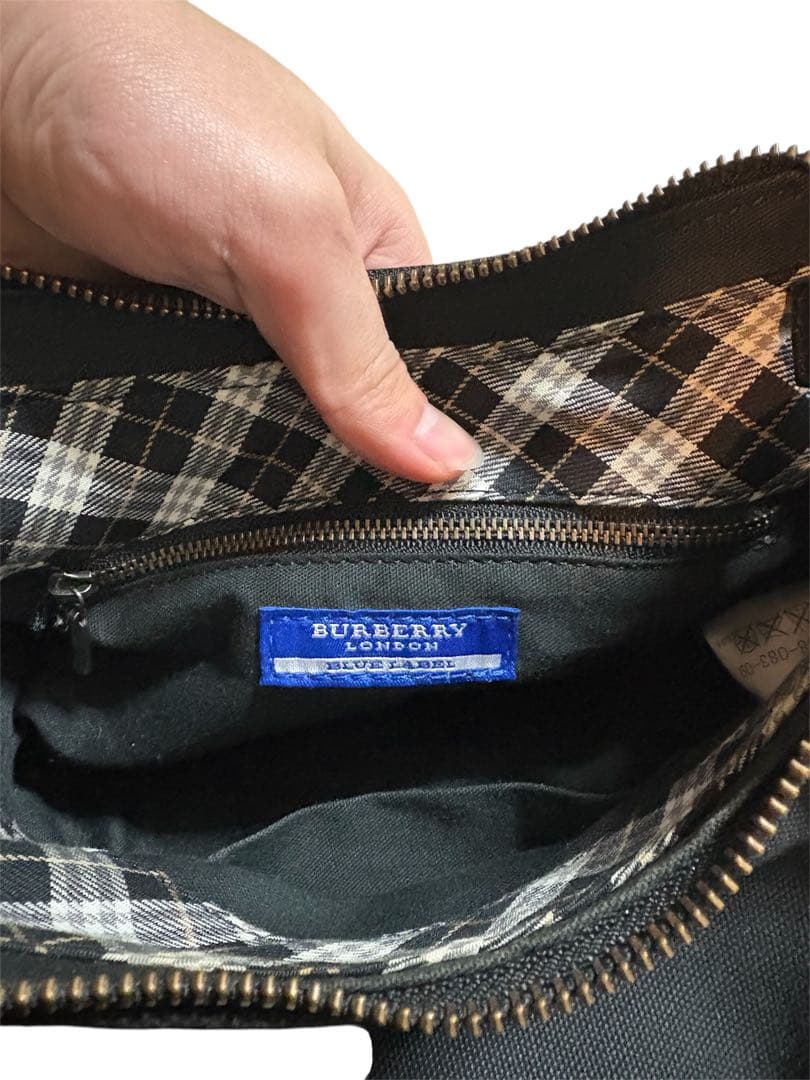 BURBERRY BLUE LABEL ショルダーバッグ ブラック 三陽商会