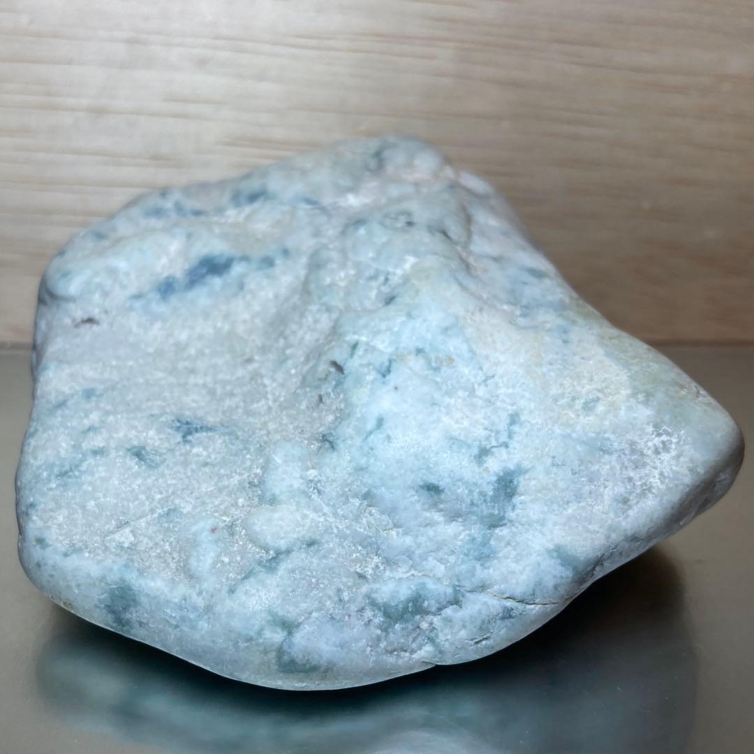 糸魚川翡翠　横川 青翡翠　川石　原石　416ｇ