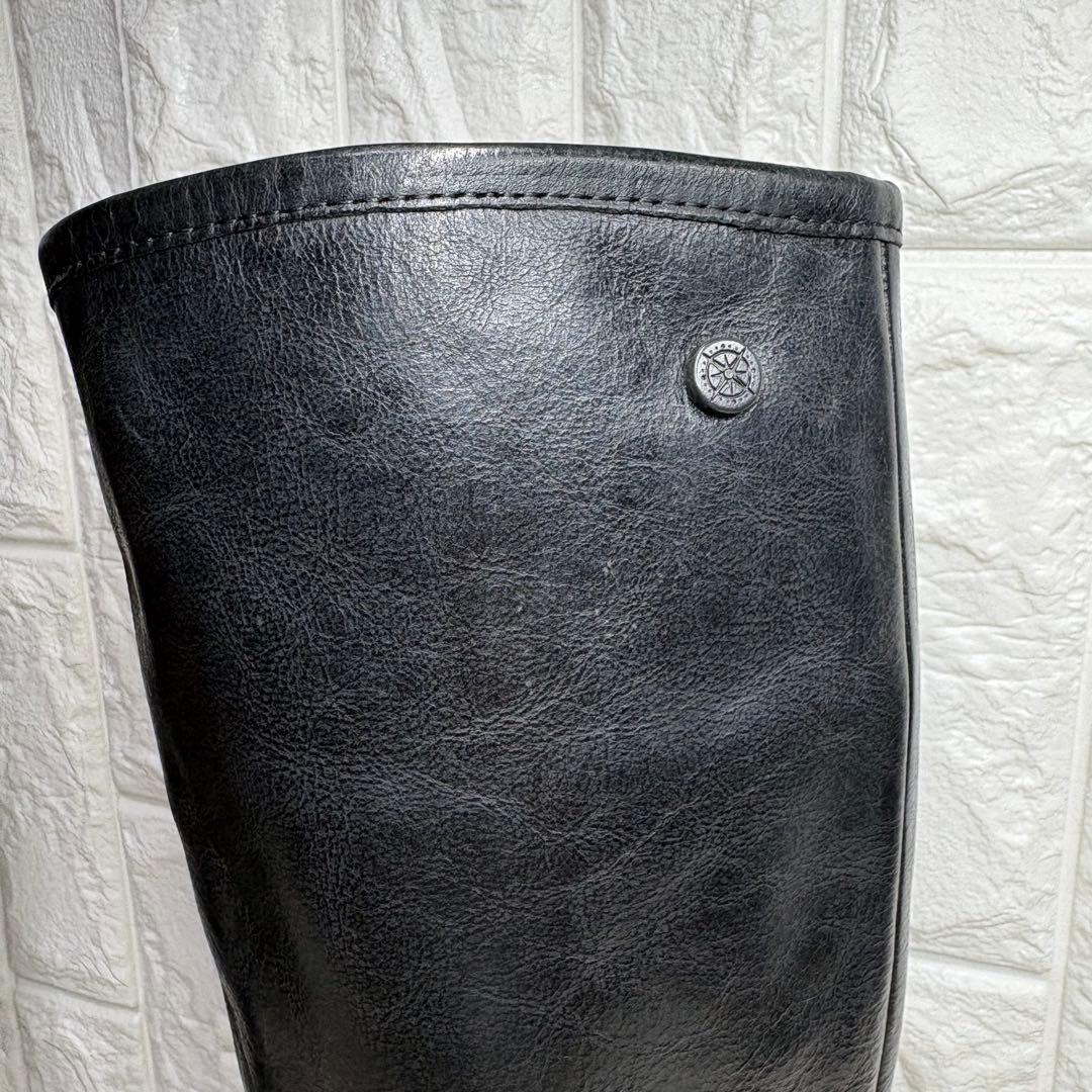 【未使用級】 bussola ロングブーツ エンジニア レザー 24.5