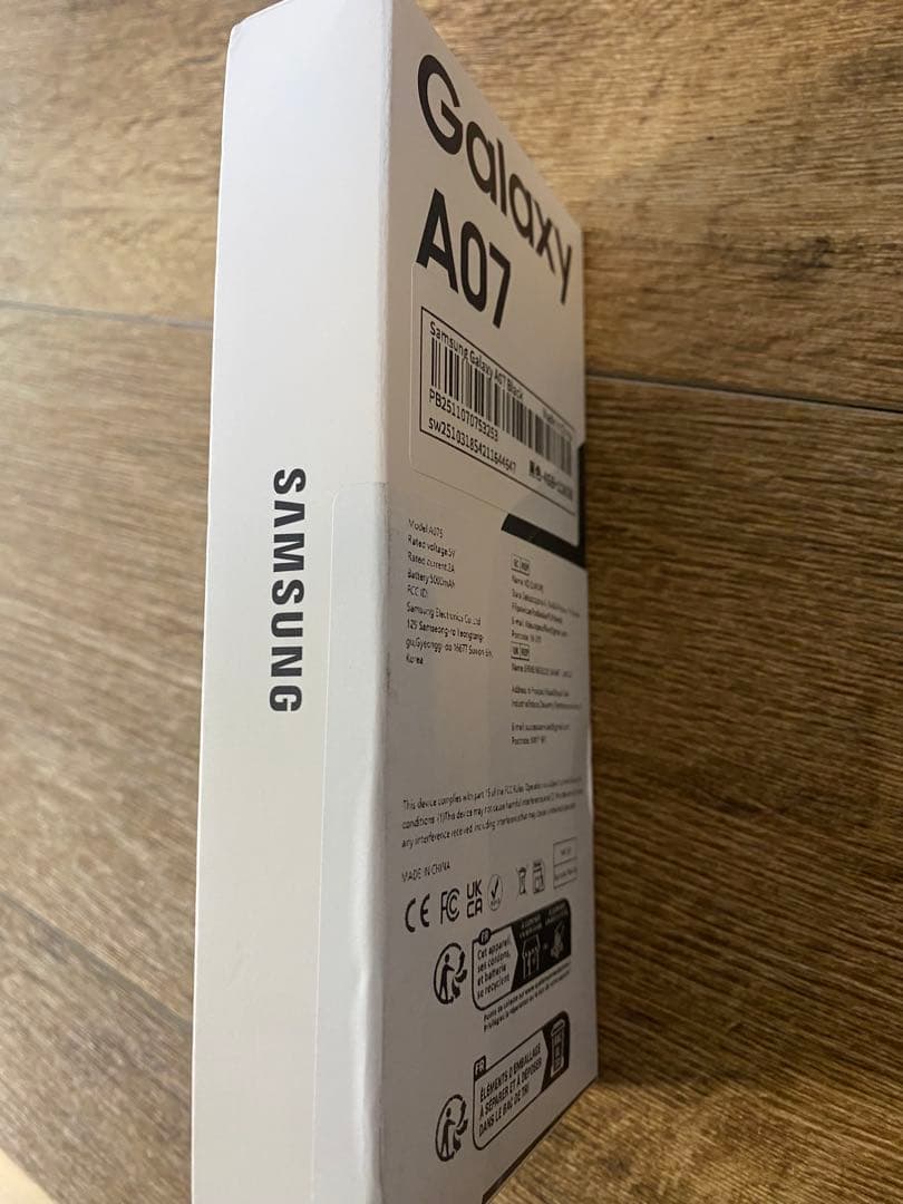 Samsung Galaxy A07 ブラック 4GB/128GB
