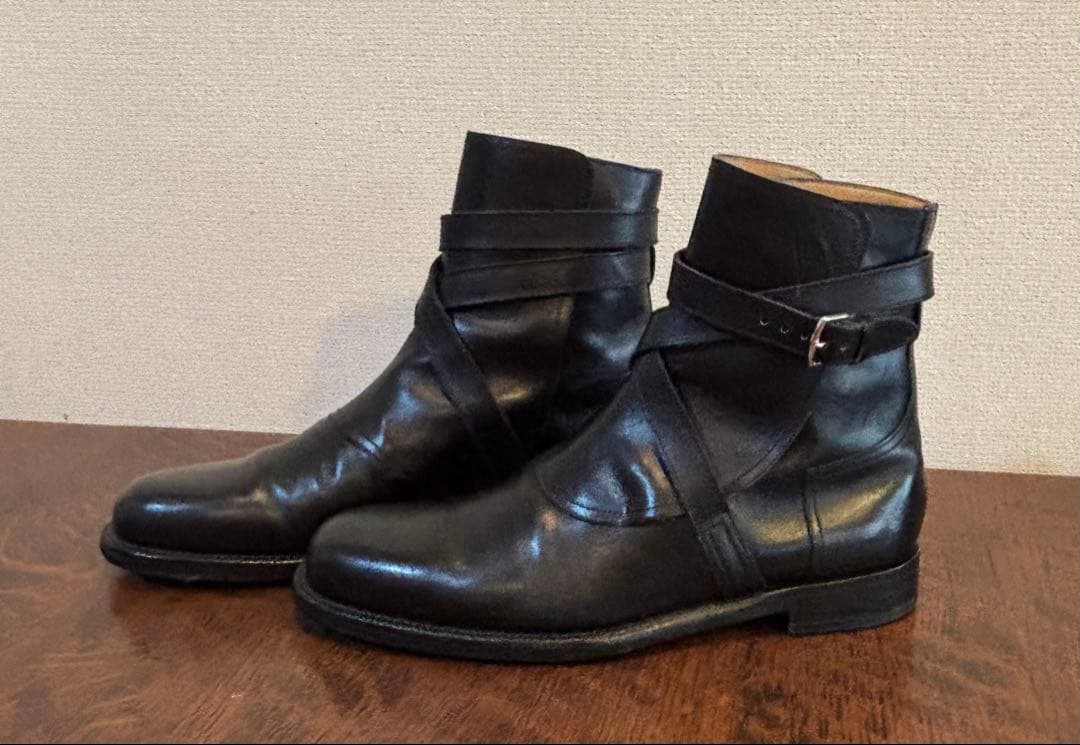 HERMES エルメス、クロスストラップブーツ