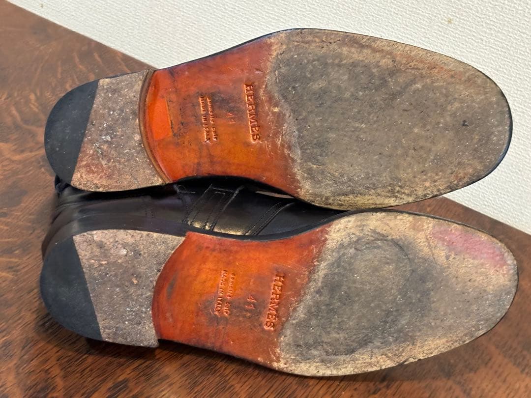 HERMES エルメス、クロスストラップブーツ