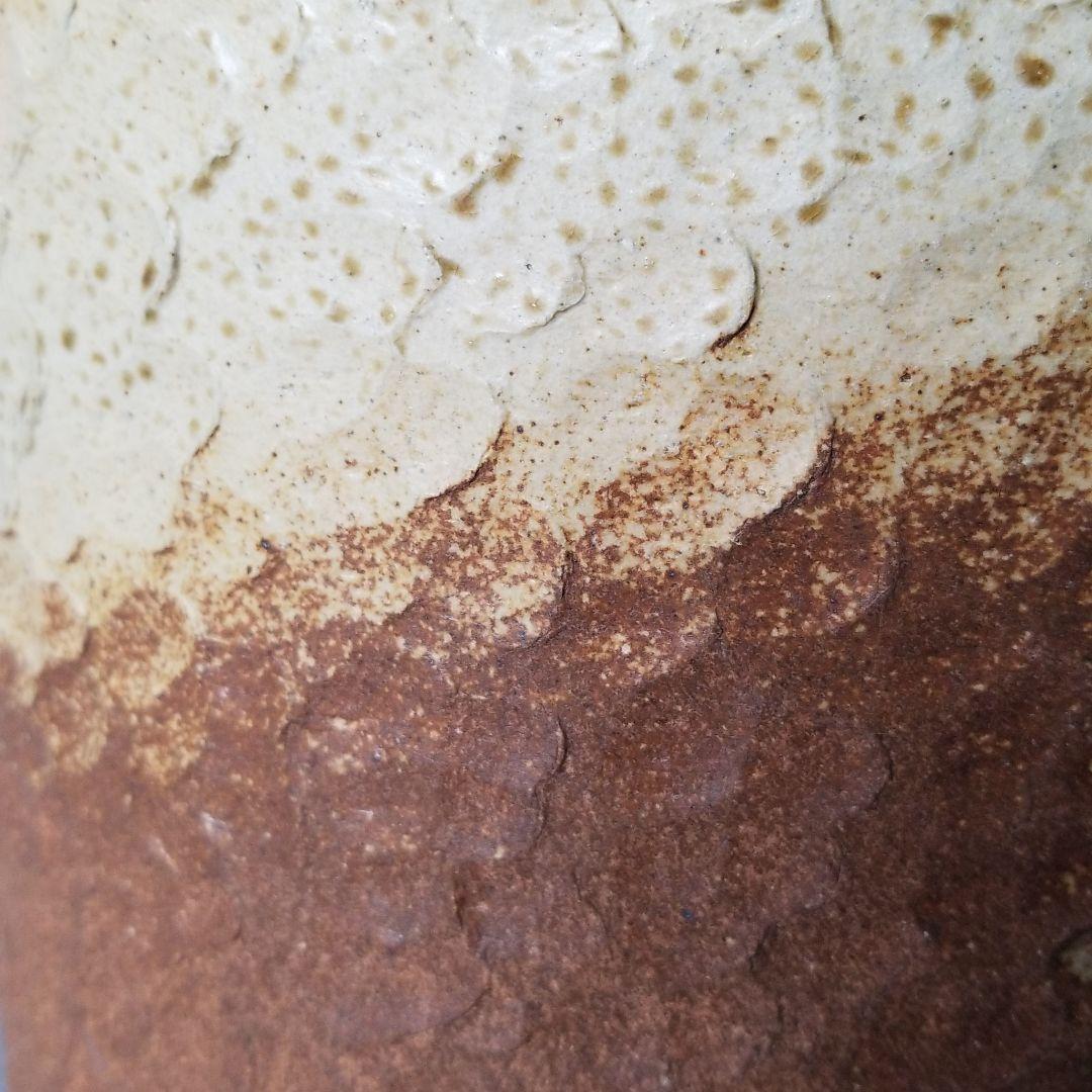 信楽焼傘立て前茶彫  高さ４７cm