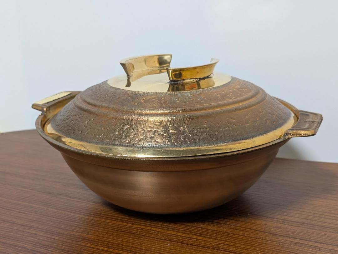 希少 砲金鍋 水炊き鍋 レトロ ヴィンテージ 水たき鍋 平井鋳造所
