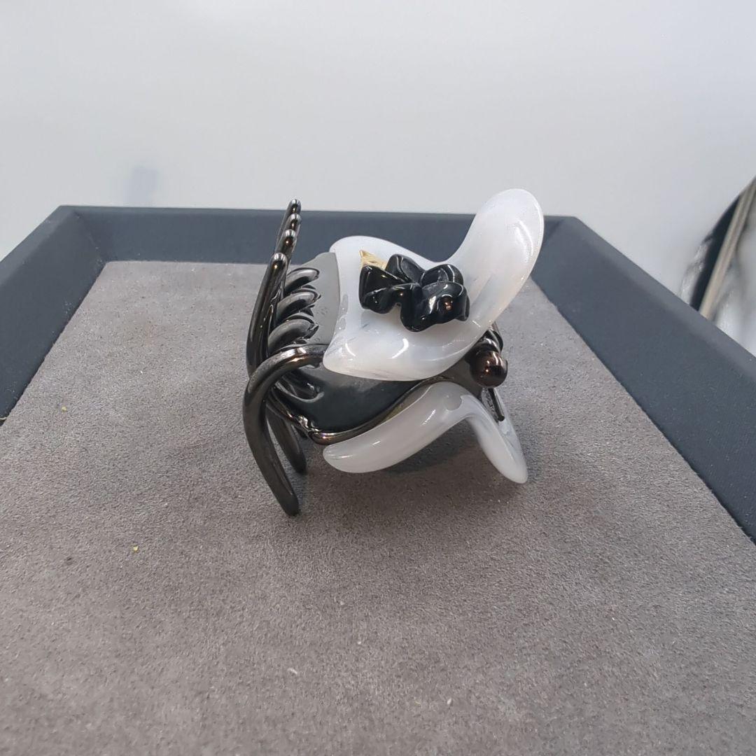 美品 acca アッカ ヘアクリップ ヘアピン ローズ 薔薇 フラワー