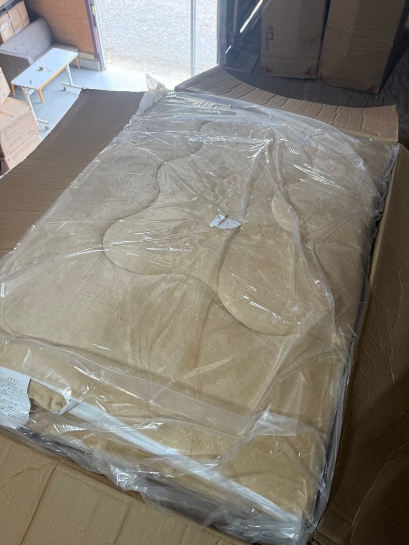 新品　フランネル調 こたつ敷布団　厚さ約4cm　190ｘ270cm　ベージュ