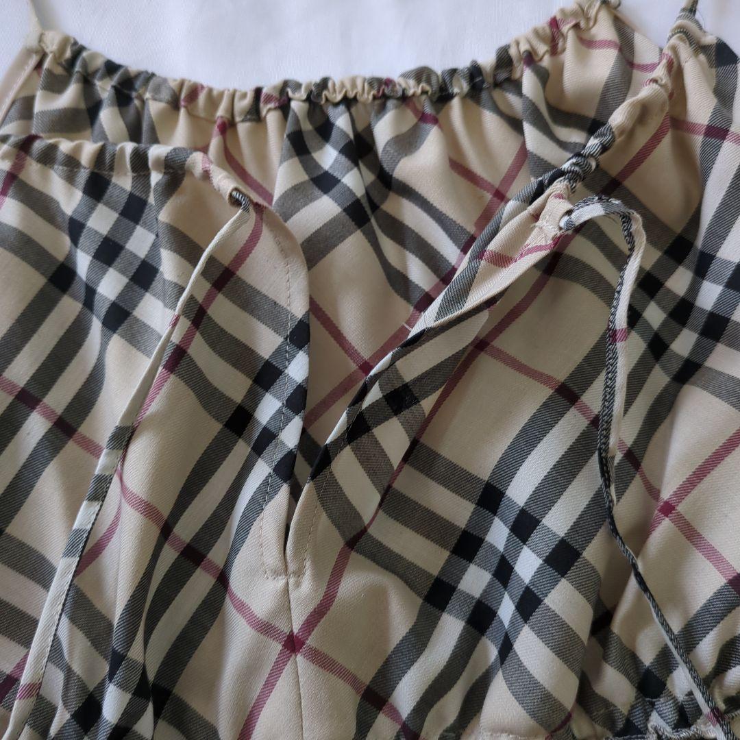 【美品✨BURBERRY】ノバチェック　キャミソール　フレア　38サイズ