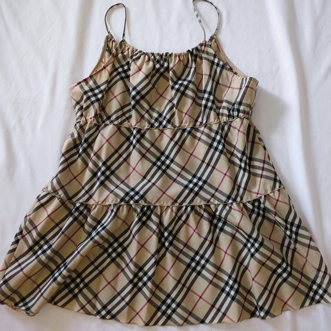 【美品✨BURBERRY】ノバチェック　キャミソール　フレア　38サイズ