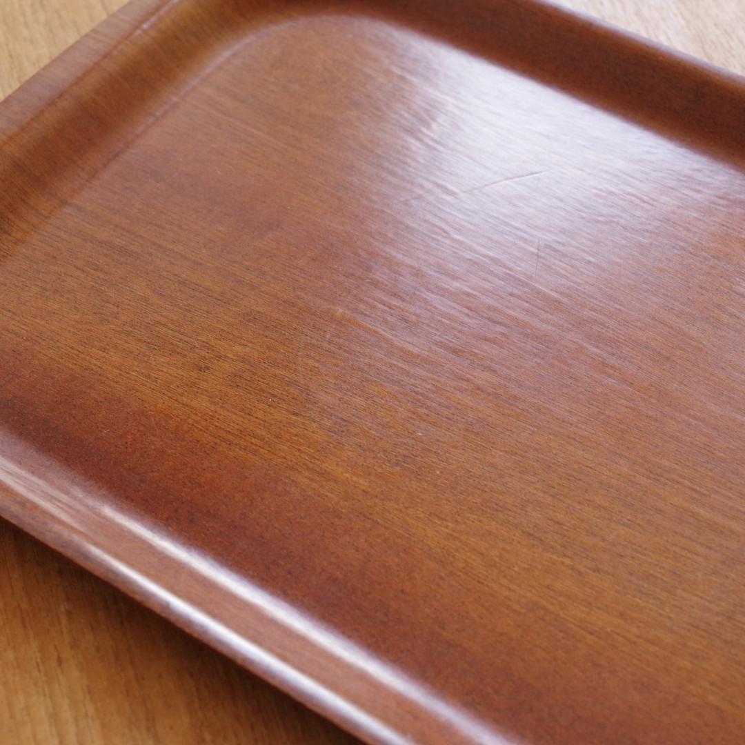 デンマーク製 チーク Teak 木製 トレイ プレート トレー ビンテージ