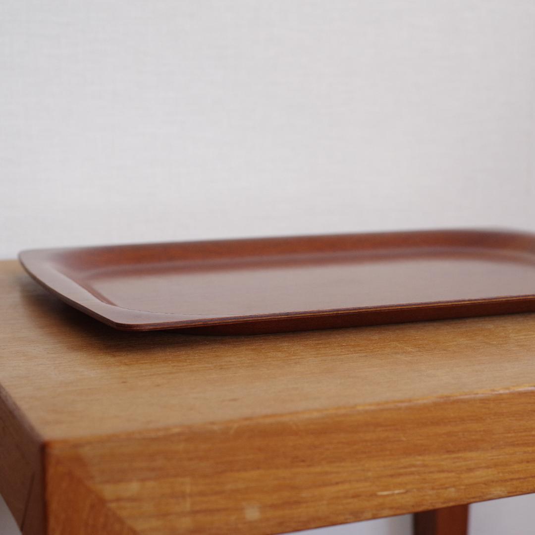 デンマーク製 チーク Teak 木製 トレイ プレート トレー ビンテージ