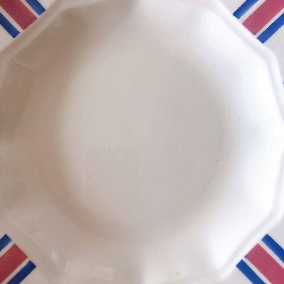 クレイユエモントロー HBCM スーププレート　C フランスアンティーク食器