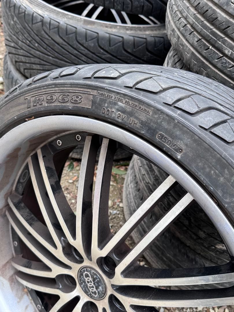 大*将様 アウディAUDI 114.3 22インチホイールセット 255/35R