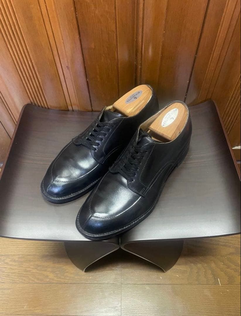 Alden オールデン Vチップ ブラックカーフ US7D BEAMS