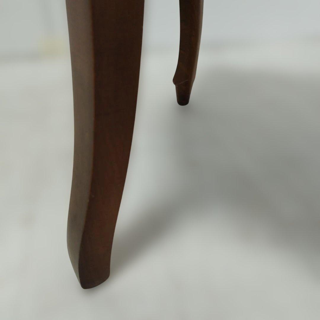 【専用】アンティーク調 ダイニングチェア 椅子 ワインレッド 猫足