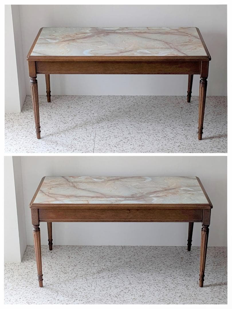 50-70s ビンテージ マルニ 大理石柄 テーブル ミッドセンチュリー 希少