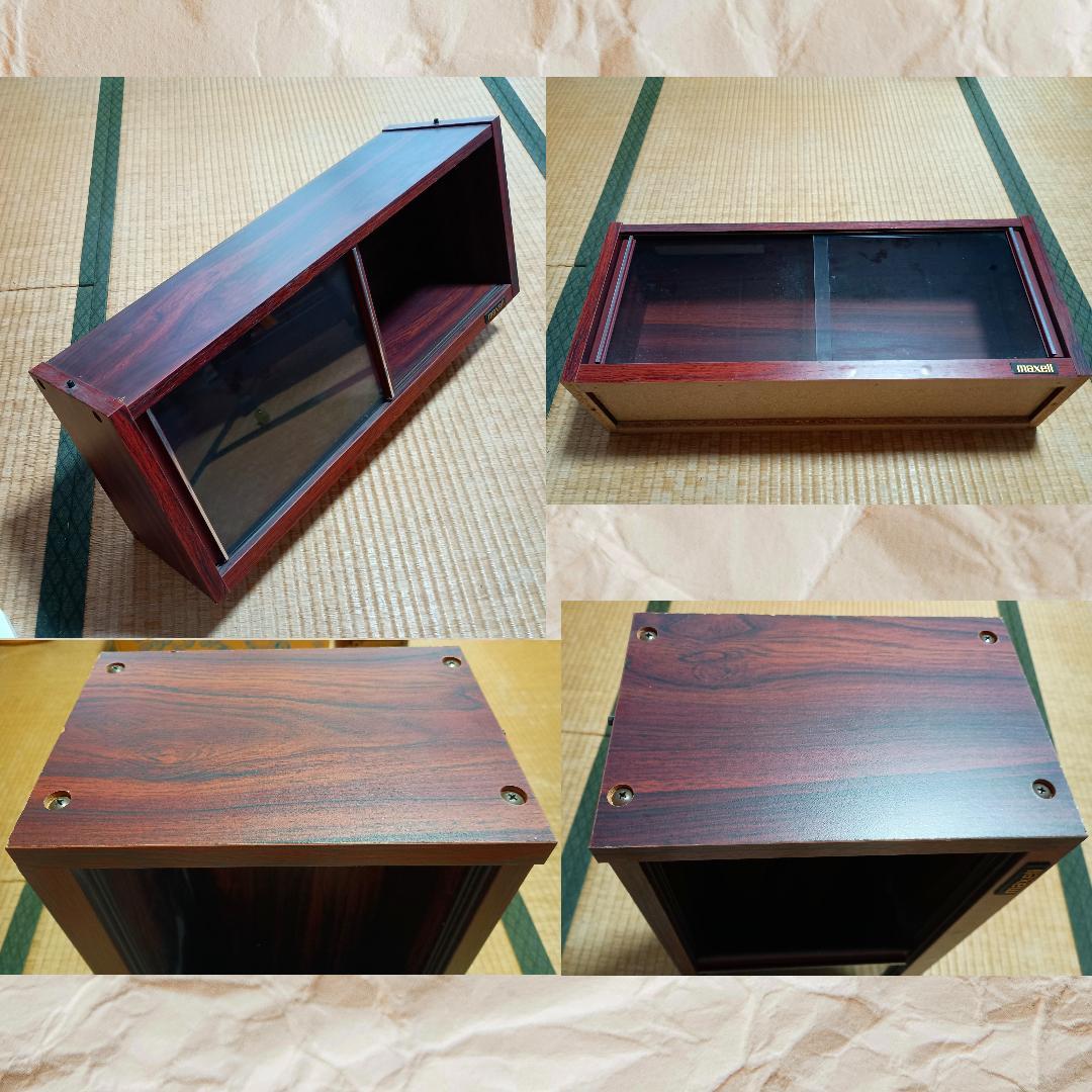 maxell 木製ビデオラック ４台（幅62㎝×高さ25㎝×奥行18㎝）