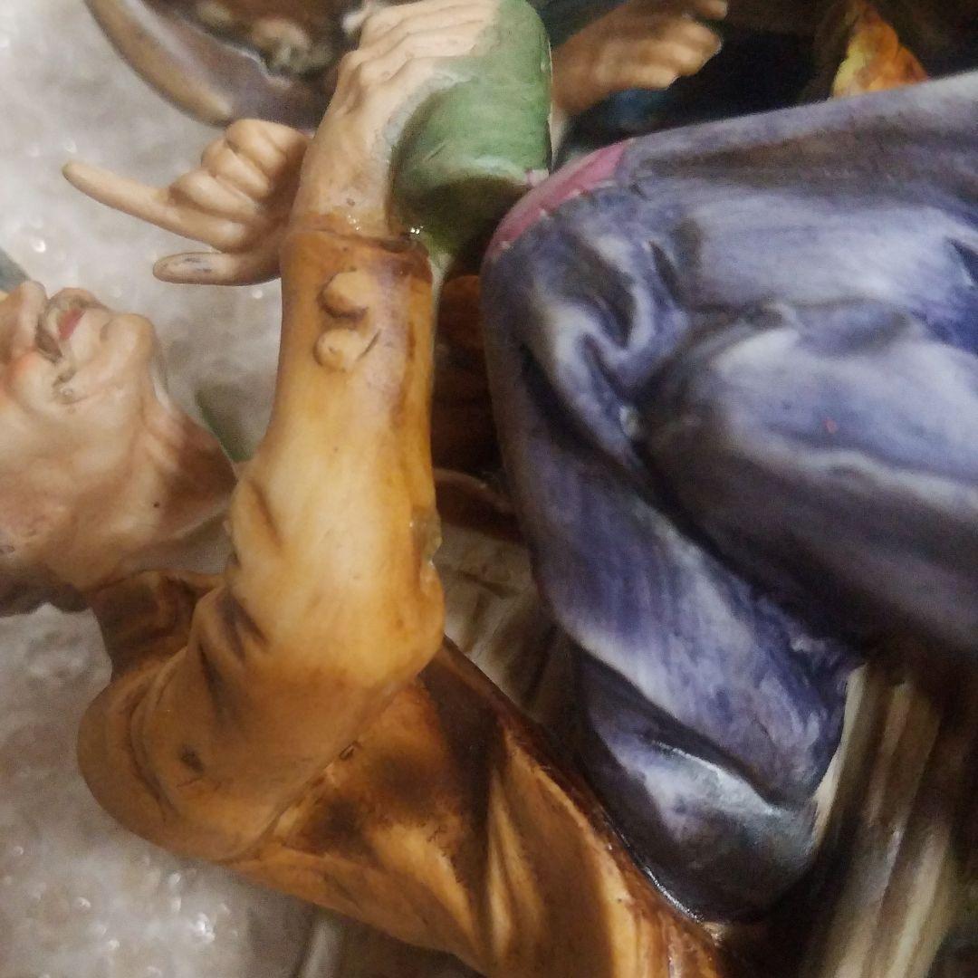 イタリア陶器製　人形　フィギュア　フィギュリン　おじいさん　アンティーク舶来品