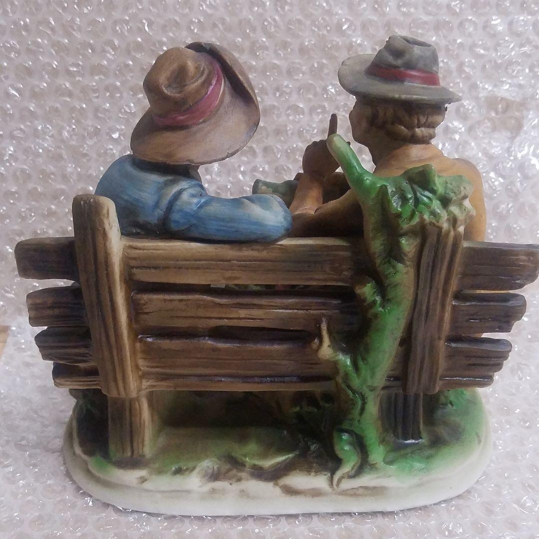 イタリア陶器製　人形　フィギュア　フィギュリン　おじいさん　アンティーク舶来品