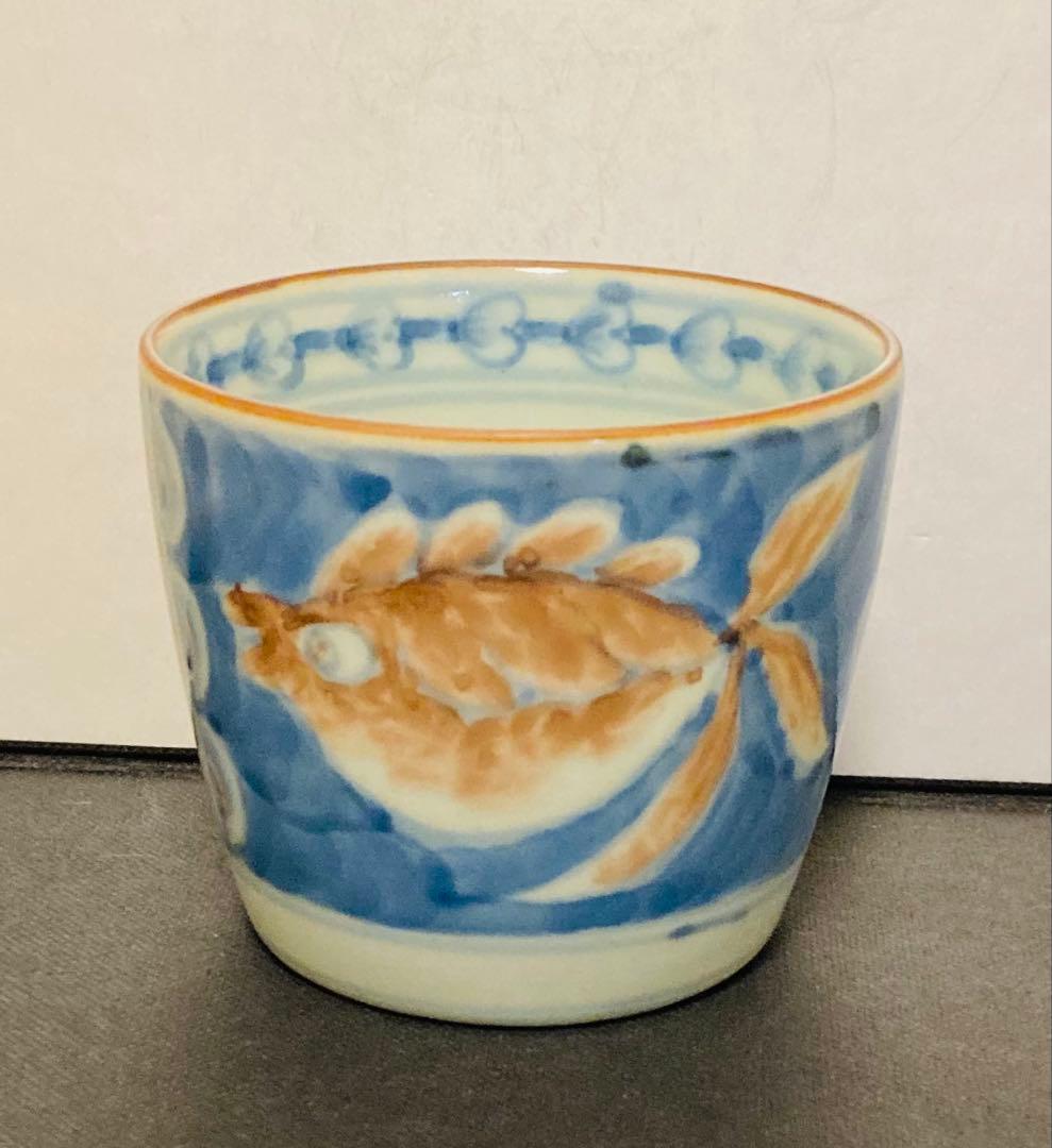 佐藤走波（五代）染錦　絵変り①　5客　蕎麦猪口