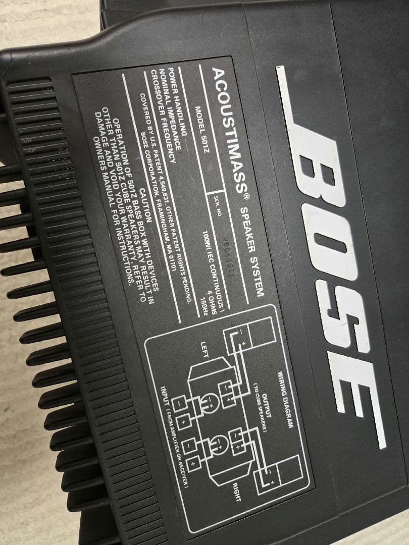 BOSE ボーズ 501Z スピーカーシステム