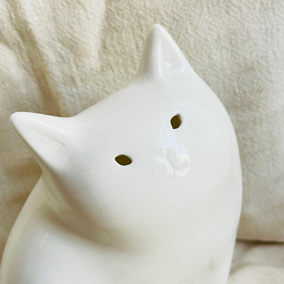 NARUMI 伸 猫型 陶器ランプ テーブルランプ ナルミ ボーンチャイナ