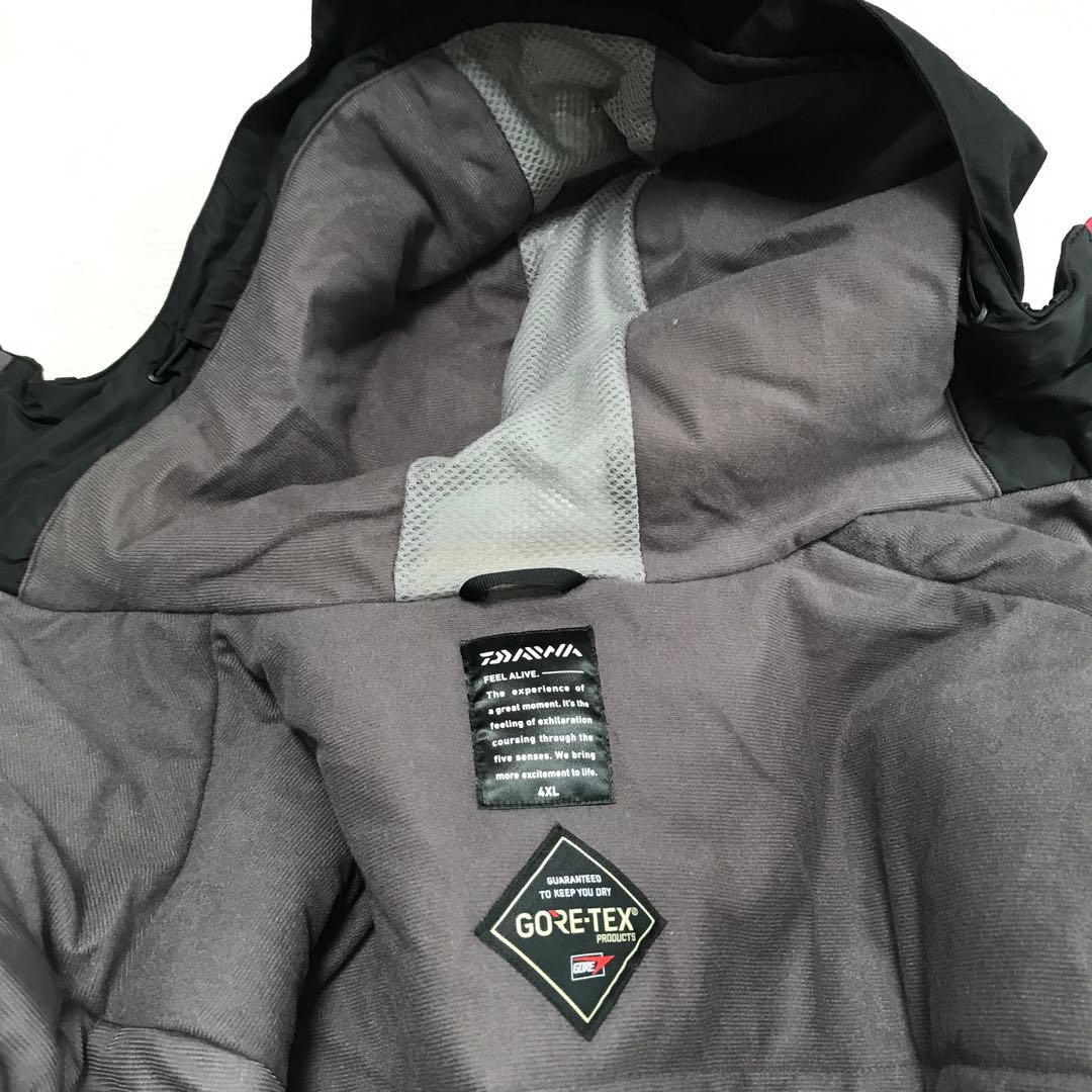 値下,フィッシングスーツ(上下セット) ゴアテックス防水素材 黒/グレー4ＸＬ