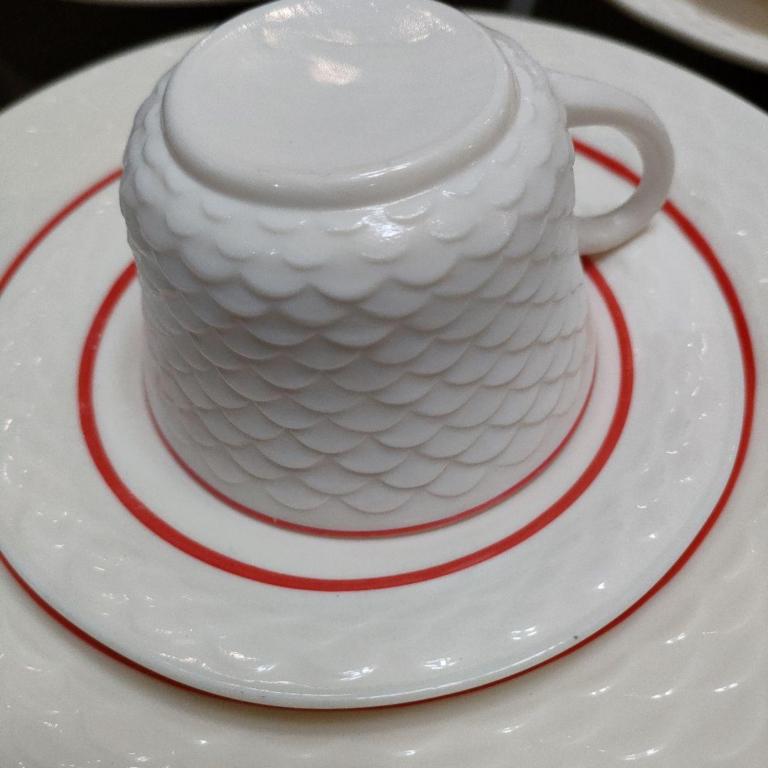 fireking フィッシュスケール　C＆S ディナープレートX3