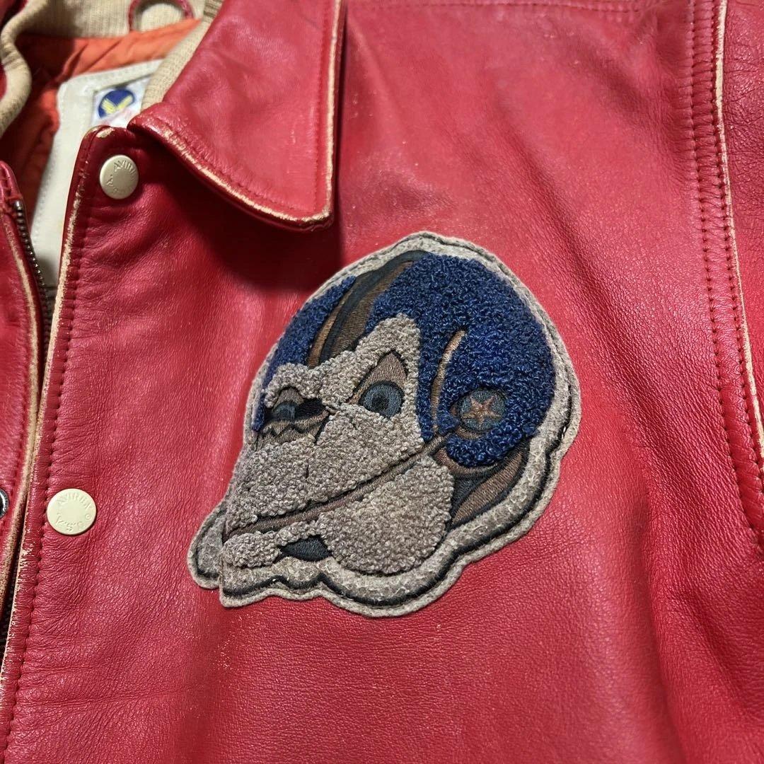 AVIREX U.S.A. レザー スタジャン