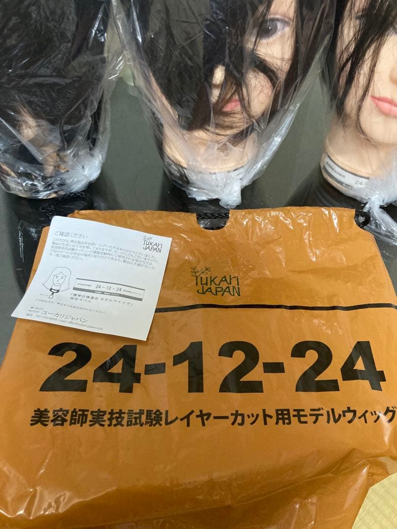 安いよ！ユーカリJAPAN 新品レイヤーカットモデルウィッグ 3体セット