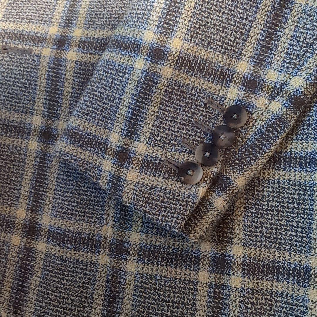 ラルディーニ ジャケット　LARDINIブラウンチェック