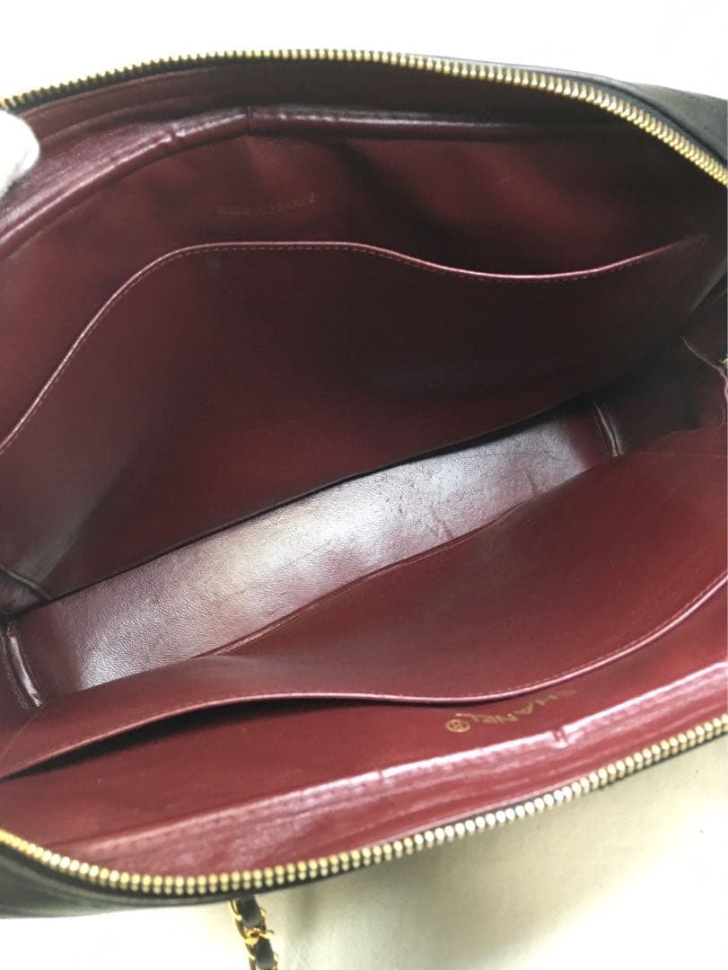 シャネル　ラムスキン　マトラセッセ　チェーン　ショルダーバッグ