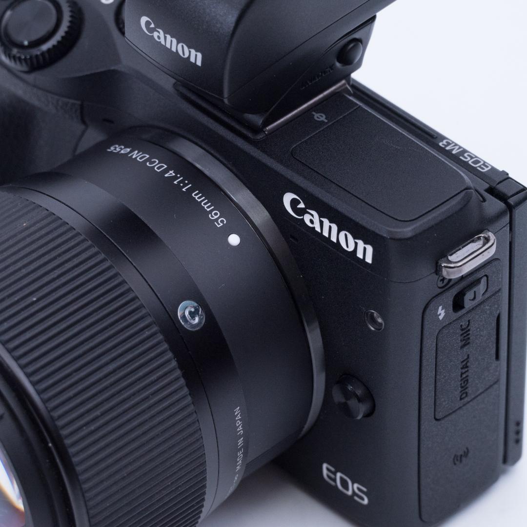 デジタルカメラ Canon M3 EVF KIT + SIGMA 56mm F1.4 DC DN