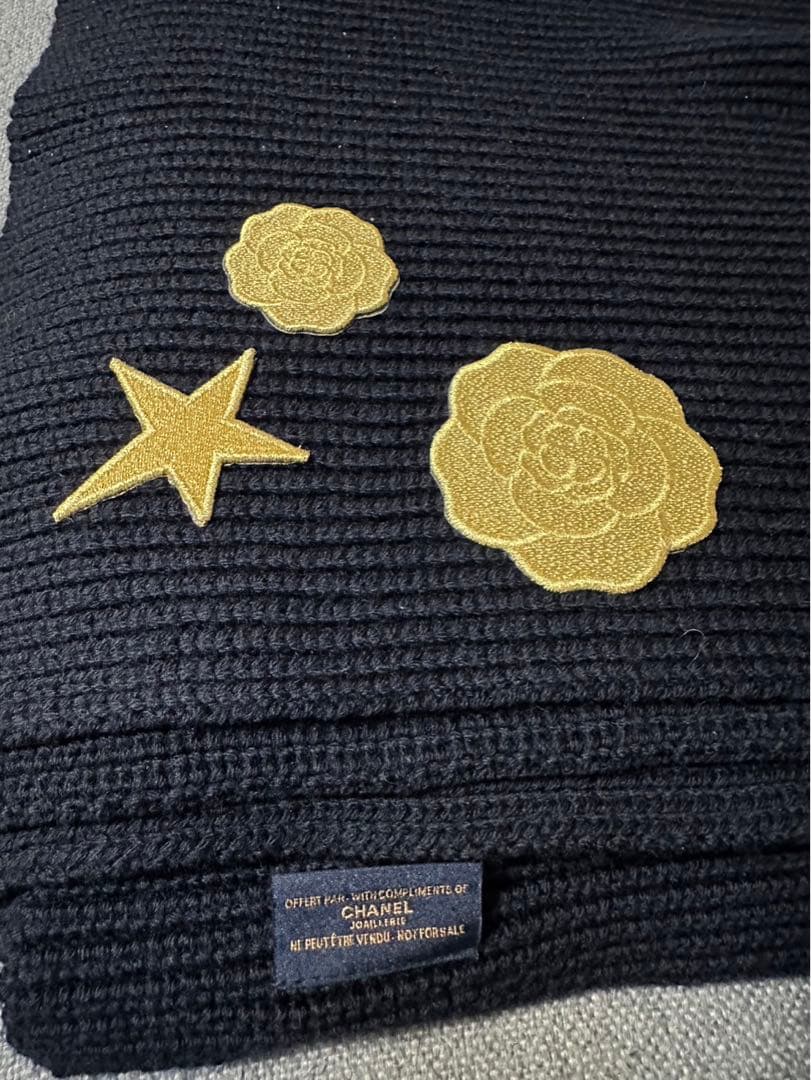 値下げ CHANEL 顧客限定ギフト　ブランケット　カメリア付き　新品未使用