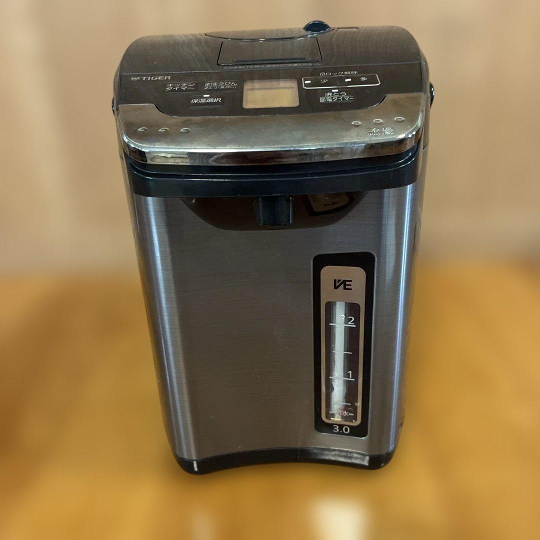 電気ポット 蒸気レス VE お湯計量機能付き とく子さん 3L PIG-J300