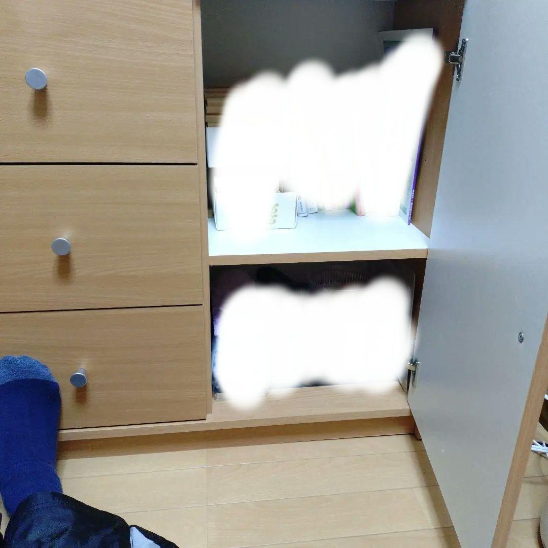 ナチュラルウッド 6引き出しチェスト