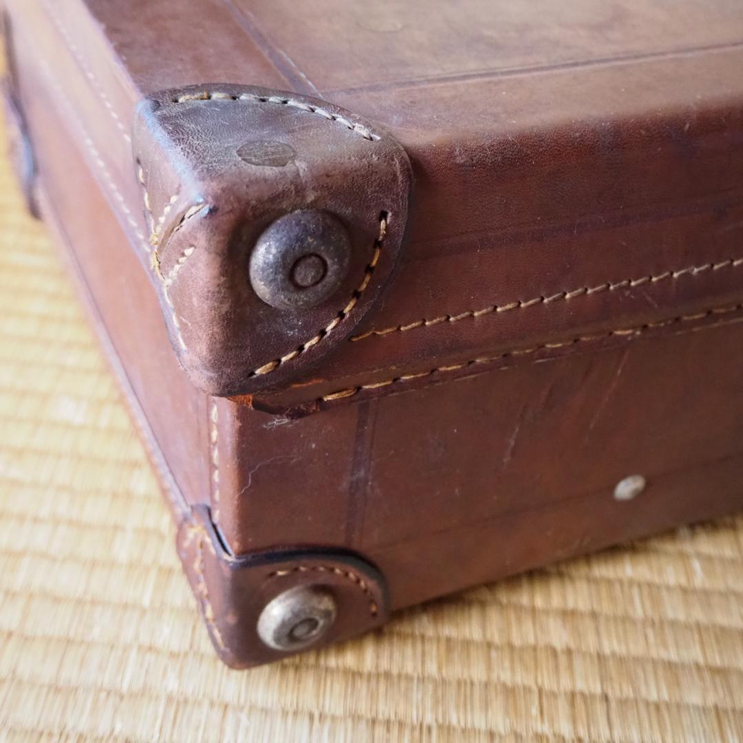 革トランク　昭和レトロ　レザー　皮革　ヴィンテージ