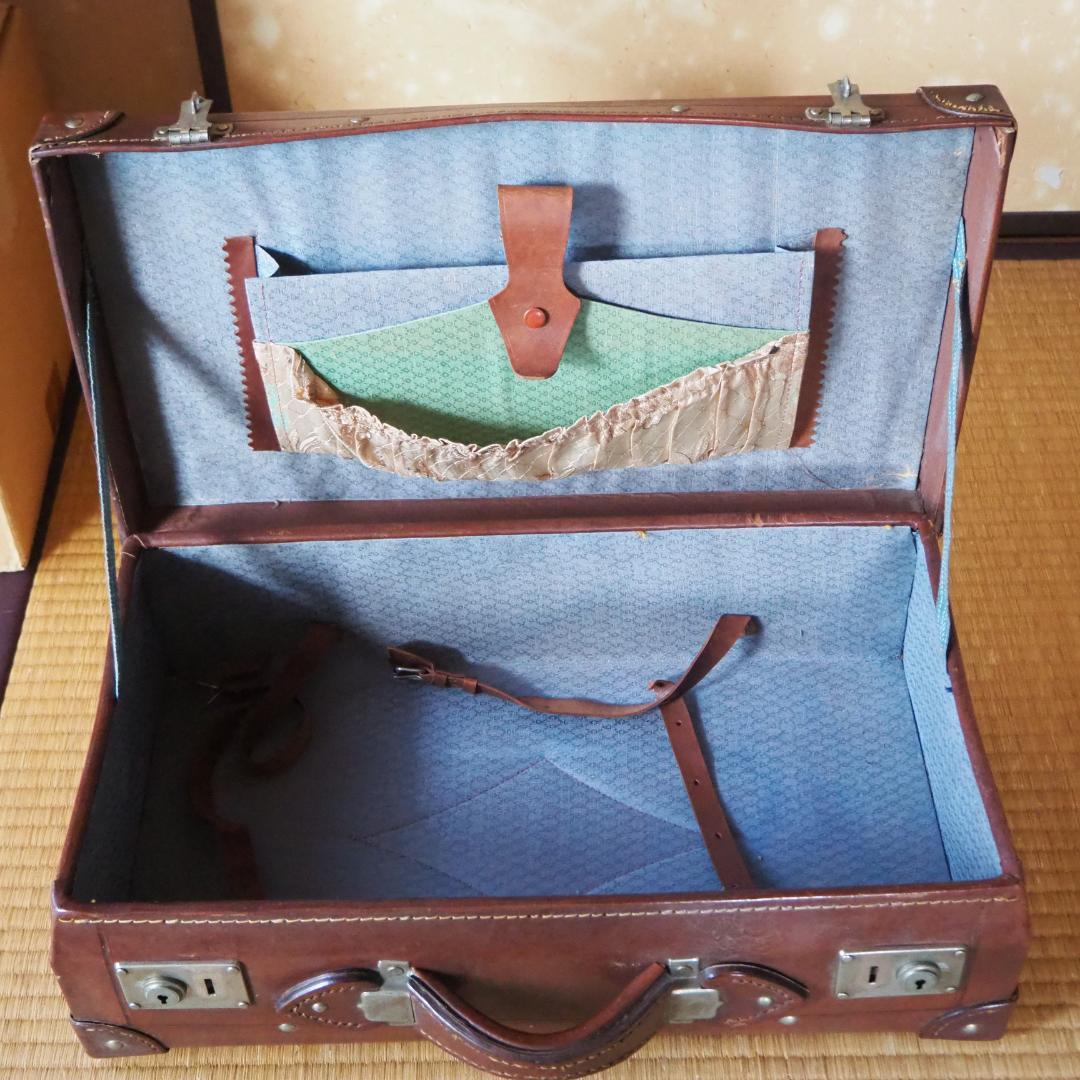 革トランク　昭和レトロ　レザー　皮革　ヴィンテージ