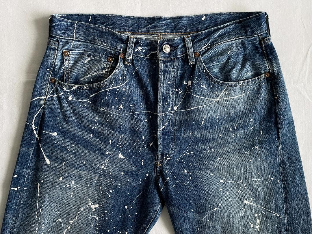 LVC 55年 リーバイス 501xx ペンキ＆リペア加工 デニムパンツ W33