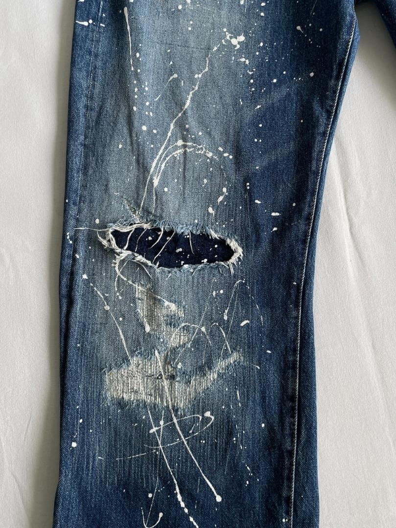 LVC 55年 リーバイス 501xx ペンキ＆リペア加工 デニムパンツ W33