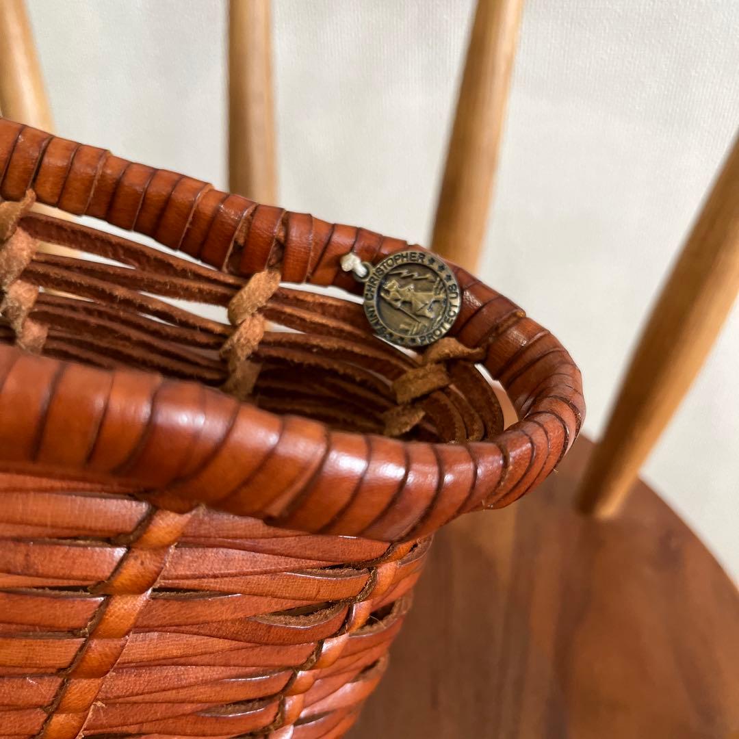 dragon ドラゴン　メッシュレザーカゴバッグ