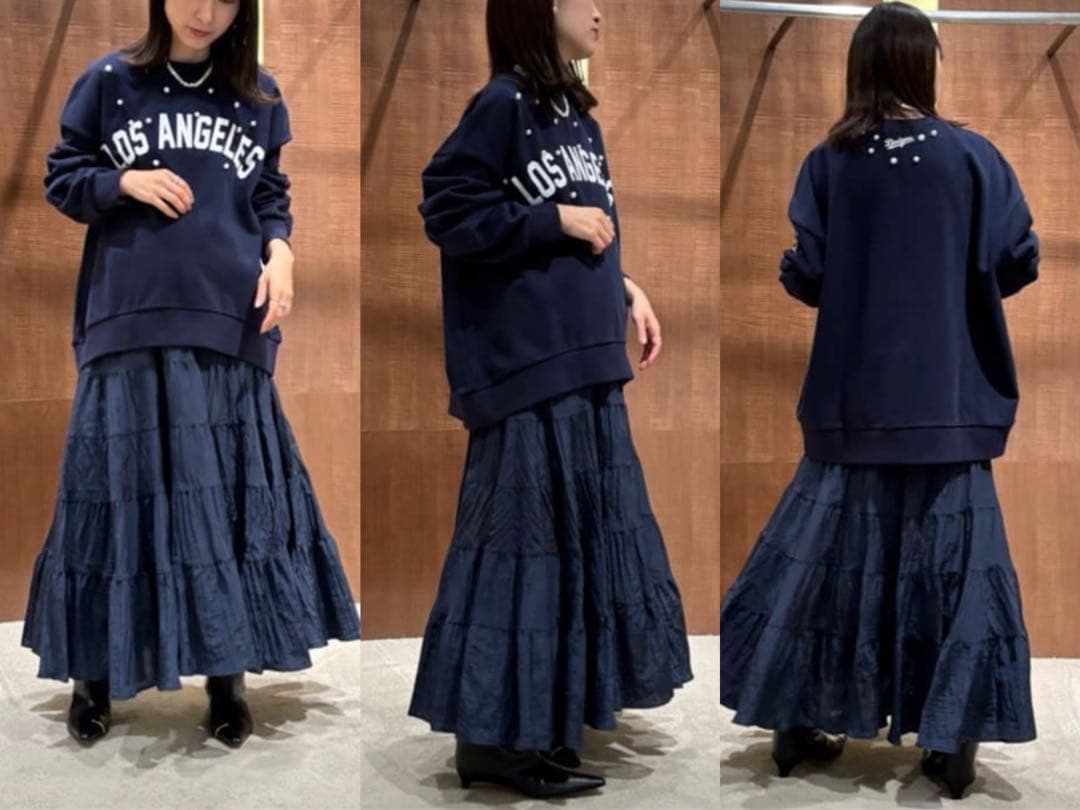 ◉在庫処分価格❗️CADUNE<MLB別注>パールスウェット