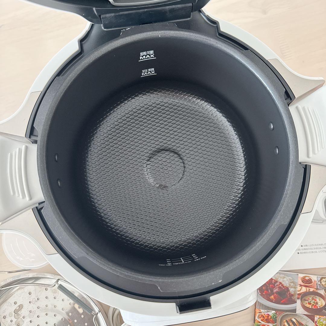 ティファール クックフォーミー 3L ホワイト 家庭用電気圧力鍋 マルチクッカー