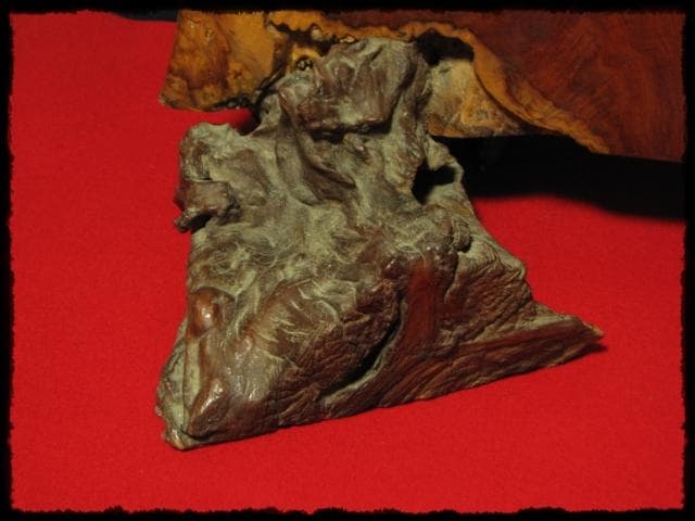 大型 花梨 玉杢 瘤 衝立 結界 置物 一枚板 天然木 間仕切 玄関飾 e58