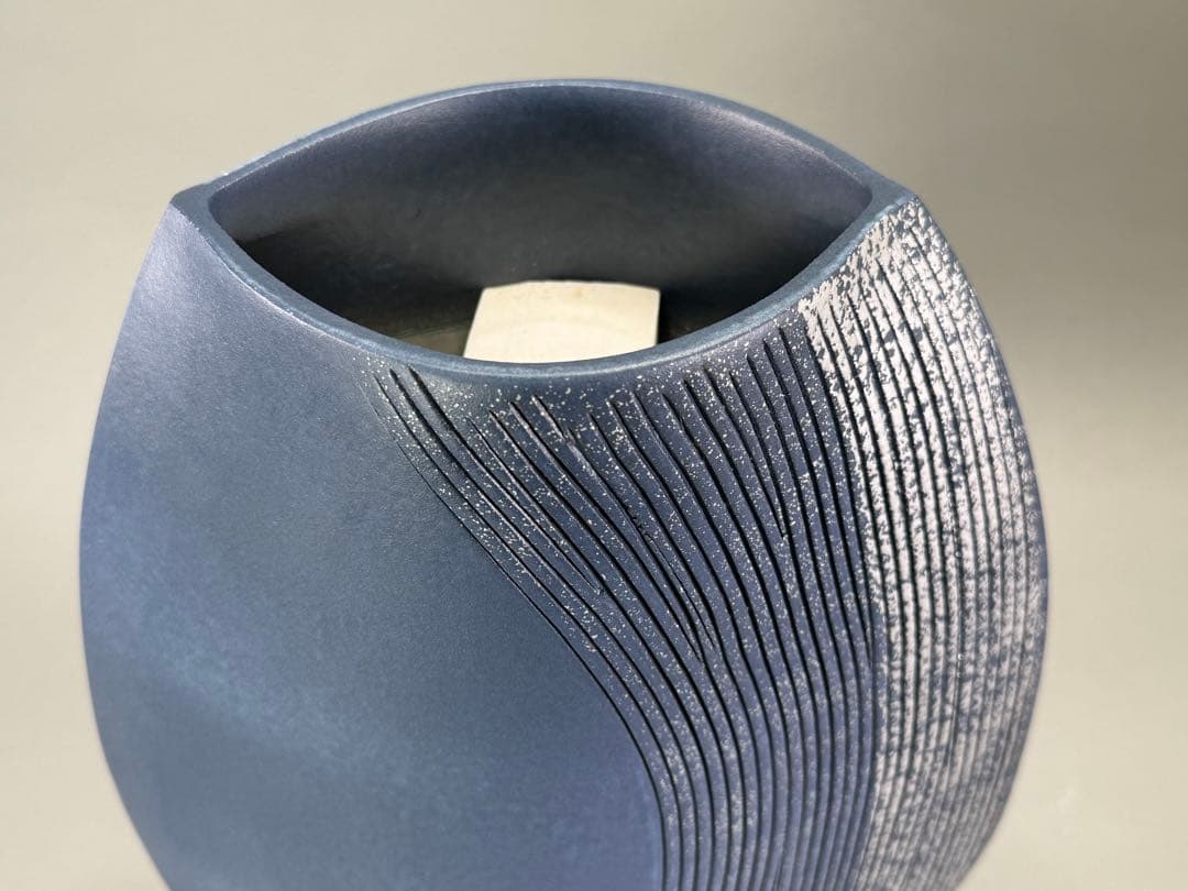 池坊　いけばな　古流　龍生派　小林正明　陶花器　華道具　花瓶　高さ41cm