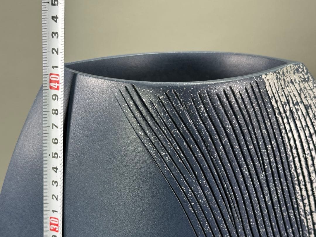 池坊　いけばな　古流　龍生派　小林正明　陶花器　華道具　花瓶　高さ41cm