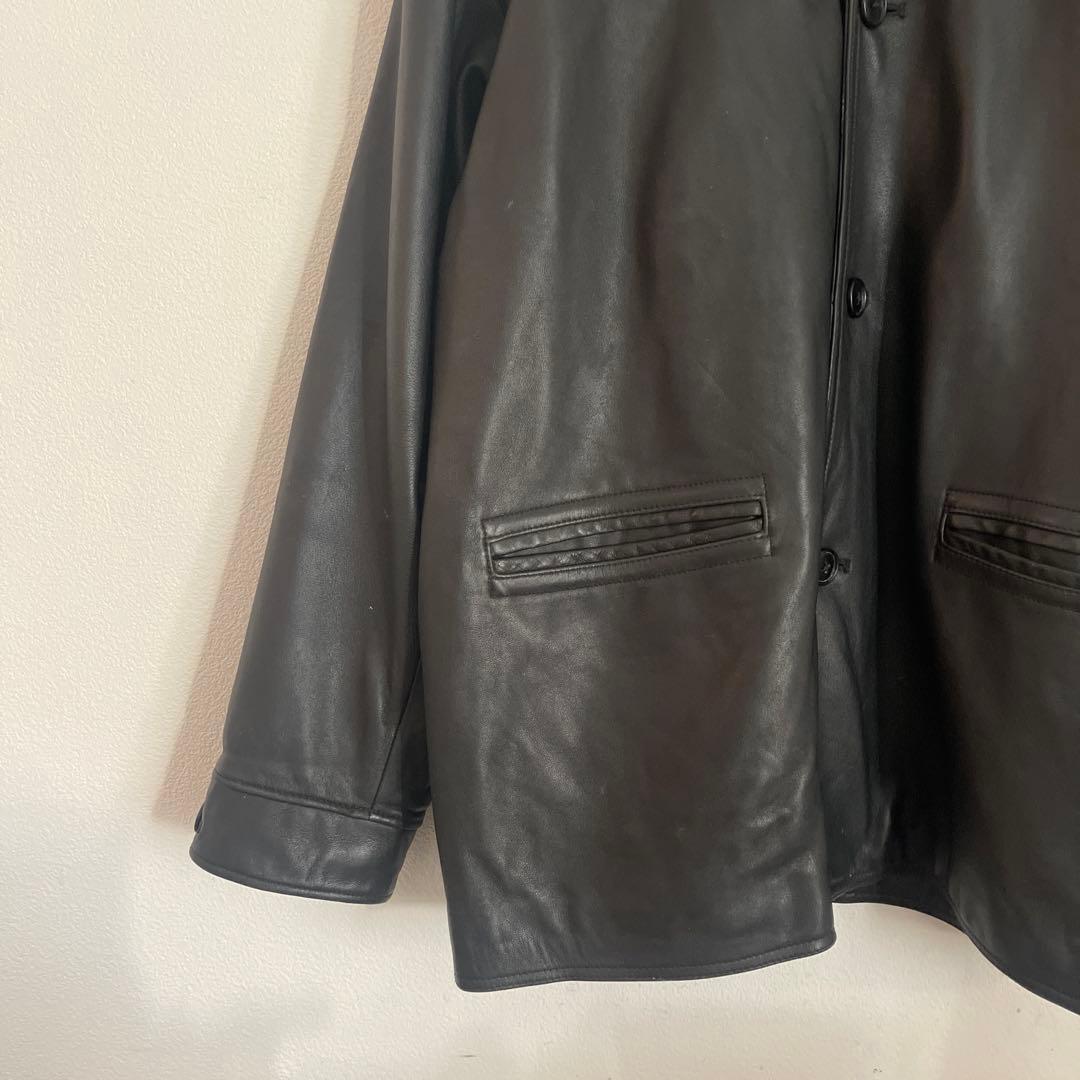 BEAMS 21aw レザー カーコート M