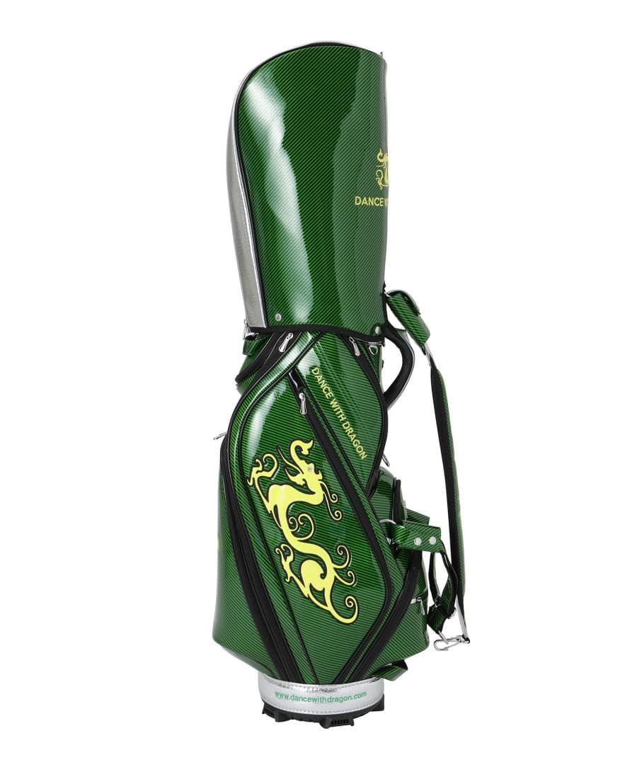 新品☆ダンスウィズドラゴン キャディバック＆ヘッドカバー７つセット☆定価17万円